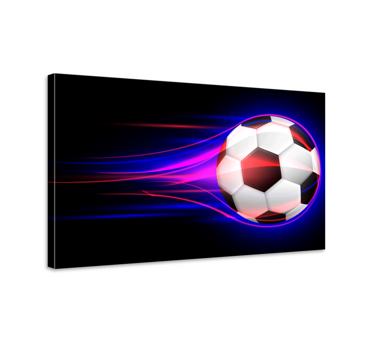Sports canvas art dynamic soccer motion - TenStickers