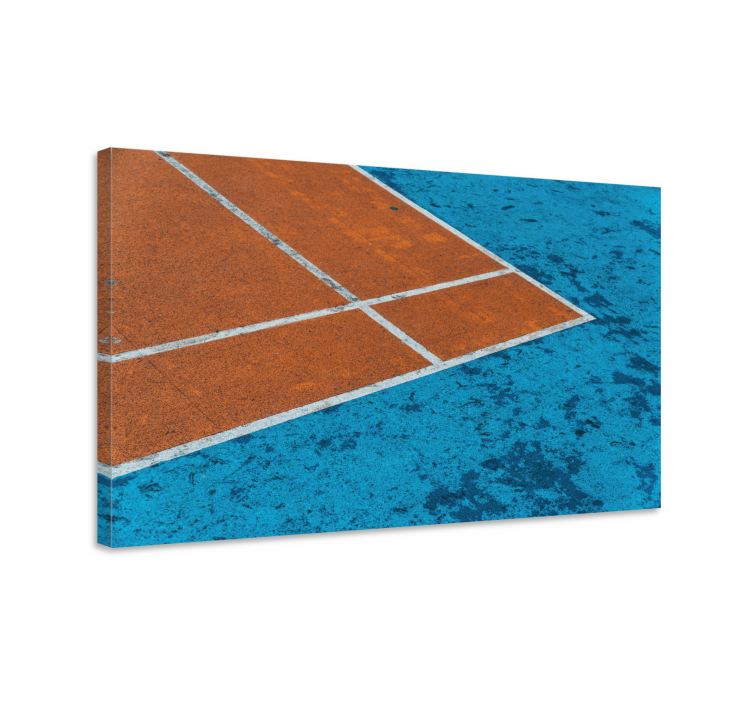 Sports canvas art tennis court lines - TenStickers