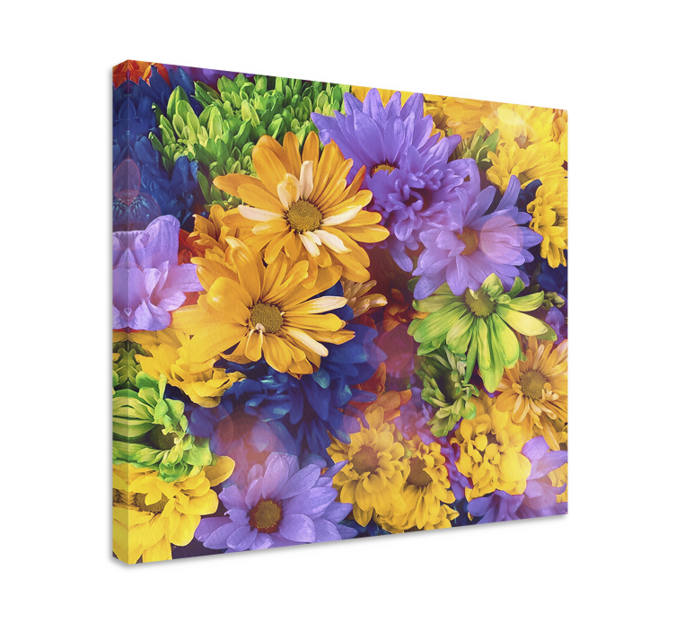 Flowers canvas colorful flower display - TenStickers