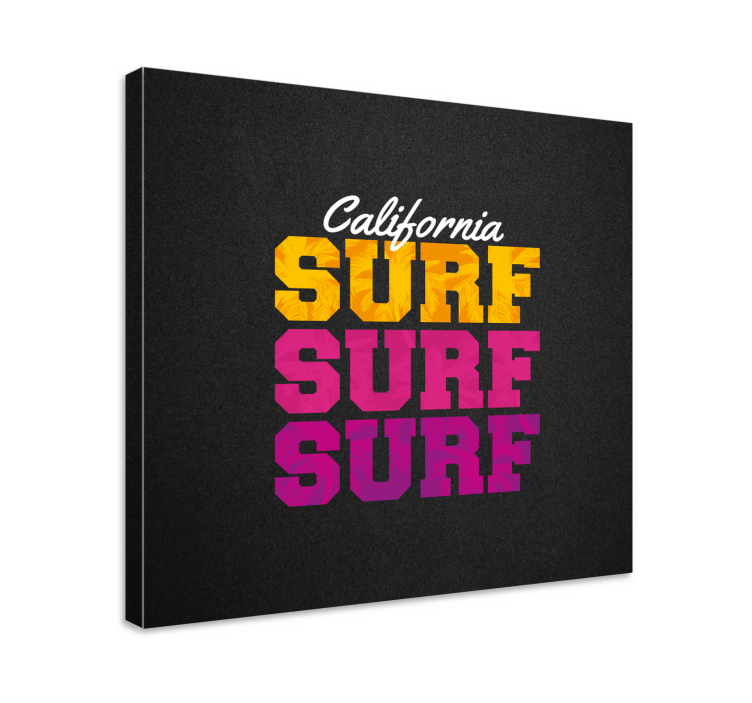 Sports canvas art california surf style - TenStickers