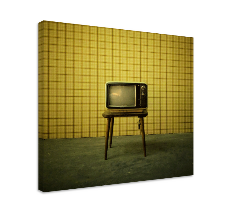 Retro canvas vintage tv stand - TenStickers