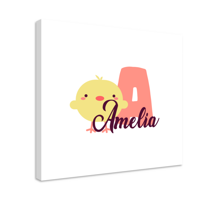 Cocktail canvas adorable chick design - TenStickers