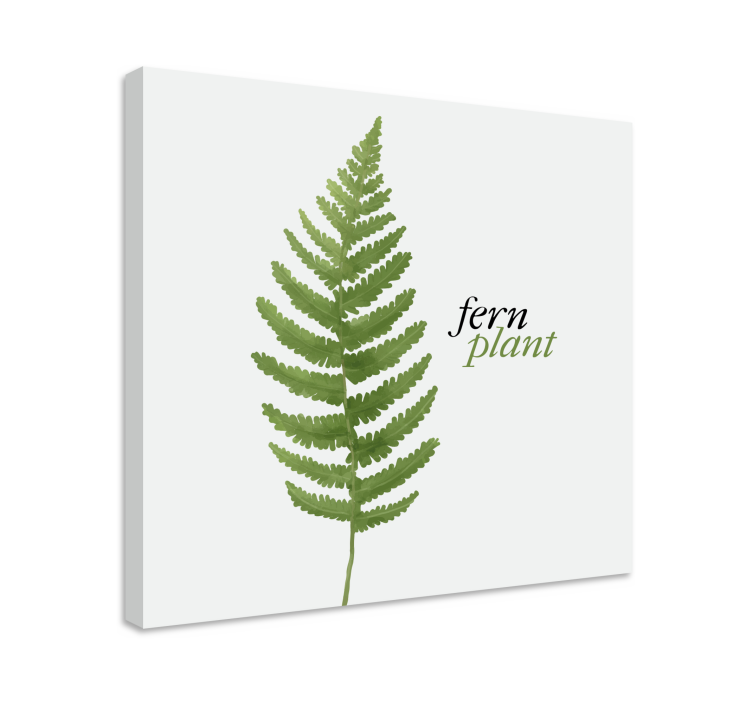 Flowers canvas fern plant artwork - TenStickers