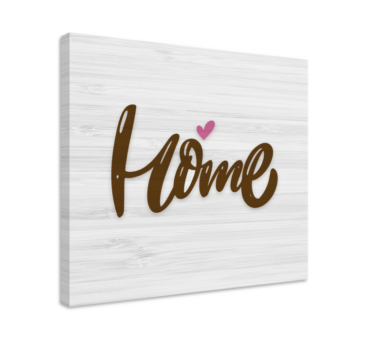Quote canvas home love emblem - TenStickers