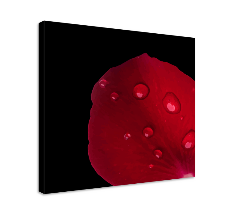 Flowers canvas rose petal design - TenStickers