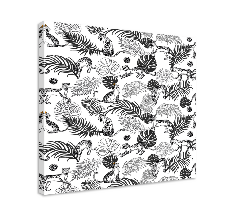 Dog wall art playful jungle cats - TenStickers