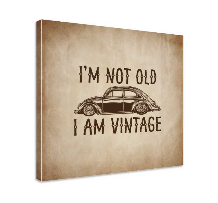 Retro canvas life is too short to drive boring cars - TenStickers