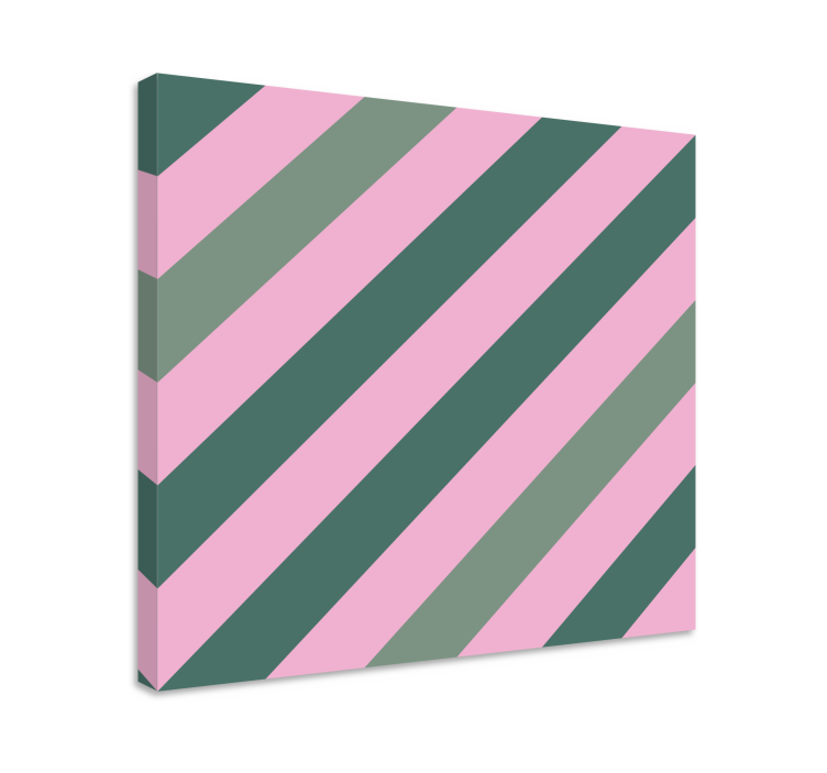 Geometric canvas diagonal stripe design - TenStickers
