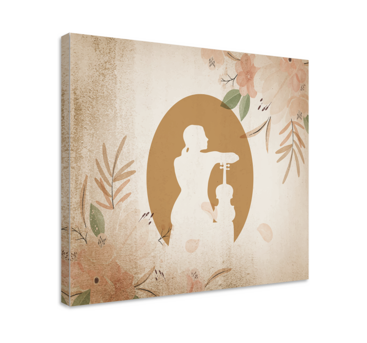 Graceful musician music canvas art - TenStickers