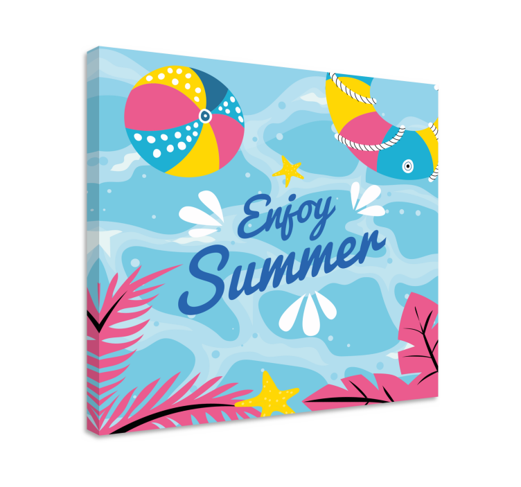 Sports canvas art summer beach enjoyment - TenStickers