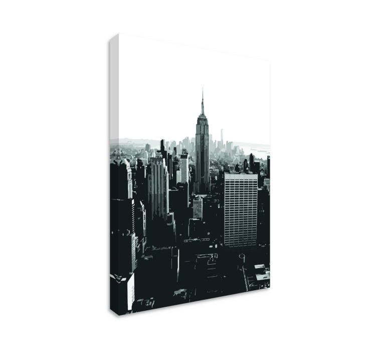 Cityscape wall art empire state viewpoint - TenStickers