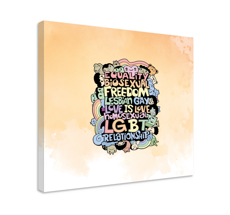 Quote canvas love is love - TenStickers