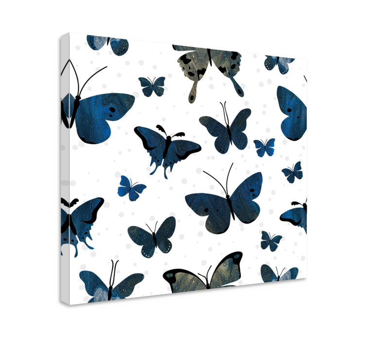 Butterfly canvas with varied butterfly designs - TenStickers