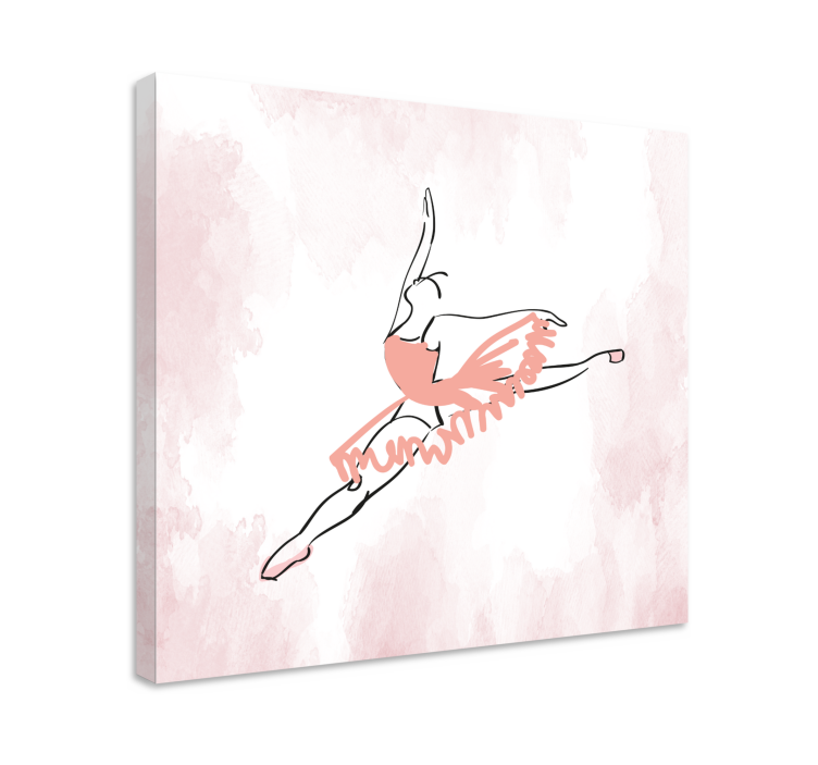 BALLET POSE IN MOTION dancer canvas - TenStickers
