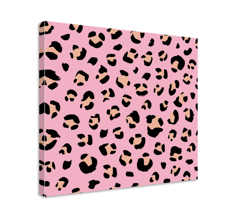 Animal canvas wall art leopard spot design - TenStickers