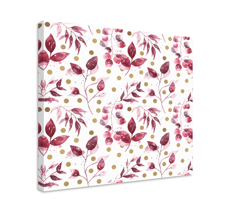 Flowers canvas with delicate botanical design - TenStickers