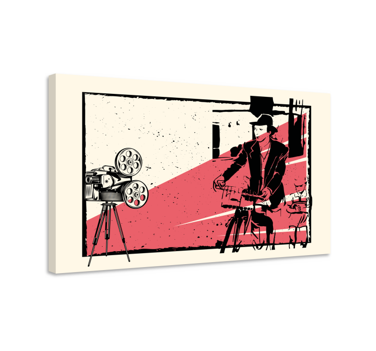 Floral canvas wall art inspired by classic cinema - TenStickers