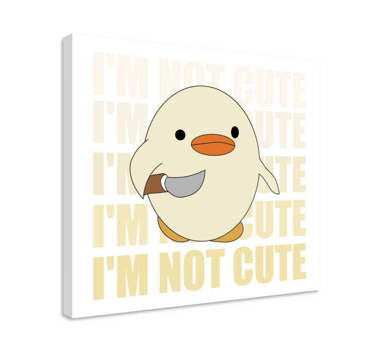 Cat wall art cute duck illustration - TenStickers