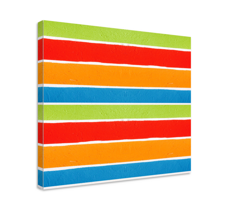 Buddha wall art in rainbow stripes - TenStickers