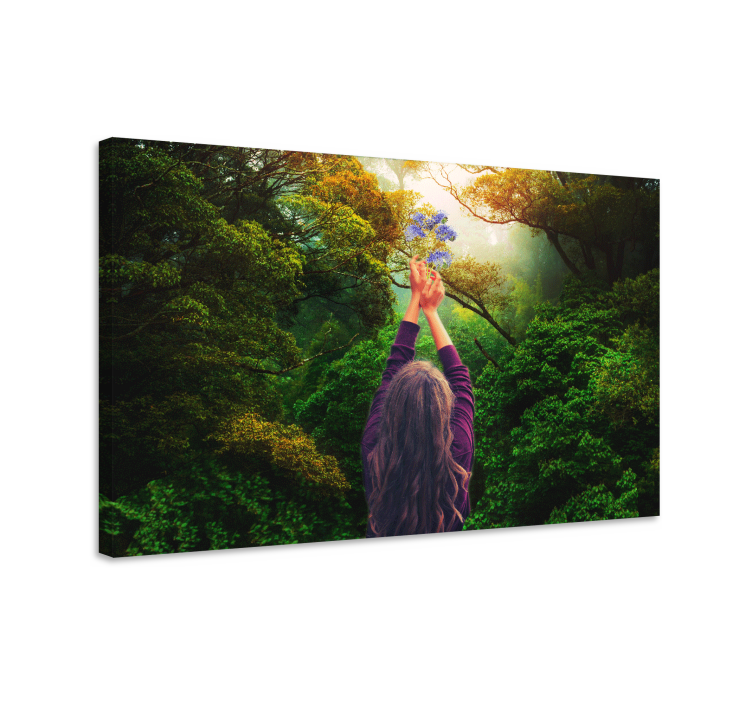 Graceful Nature Embrace landscape canvas - TenStickers
