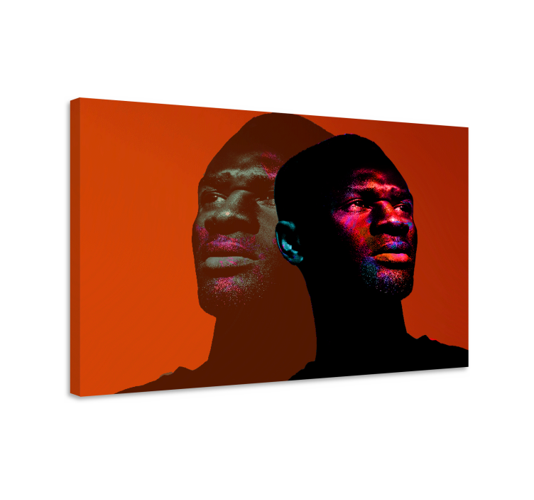 Vibrant Profile Portrait people canvas - TenStickers