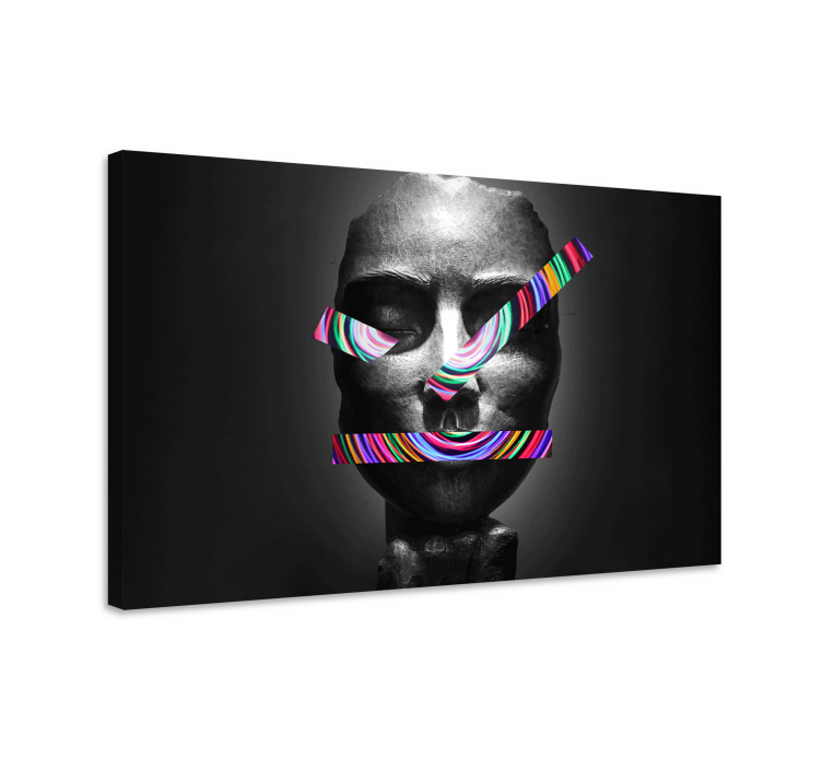 Canvas art abstract face design - TenStickers