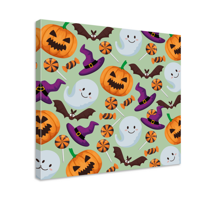 Teen canvas prints with fun halloween designs - TenStickers