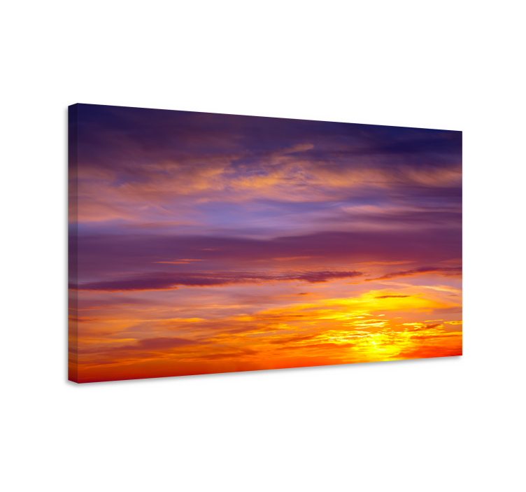 Majestic sunset scene landscape canvas - TenStickers