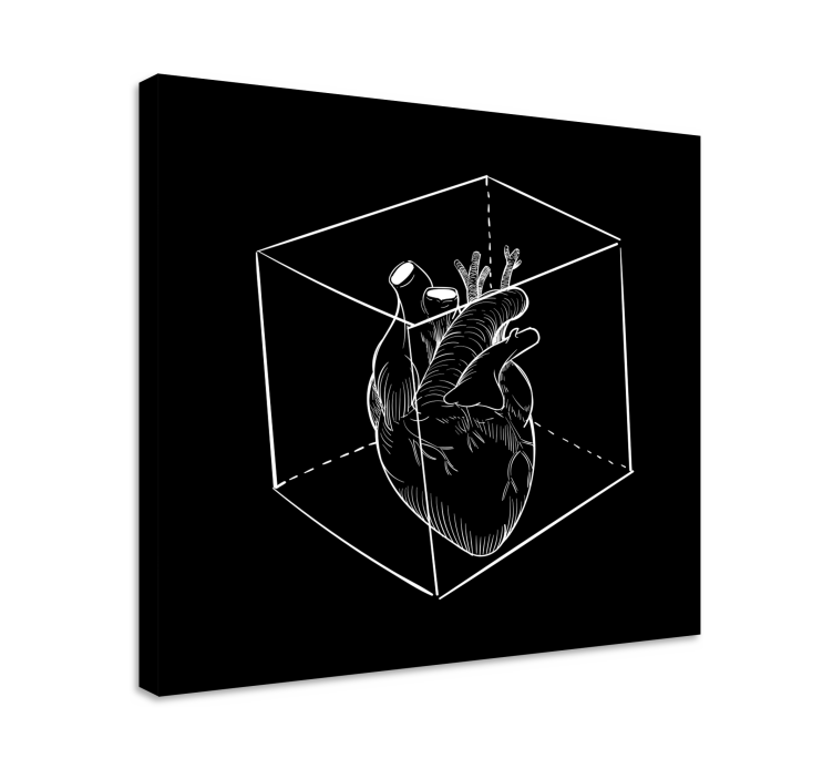 Fruit canvas wall art anatomical heart illustration - TenStickers