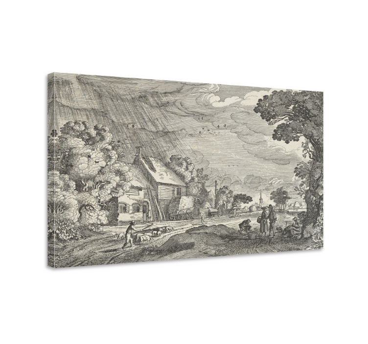 Rural Scene Serenity landscape canvas - TenStickers