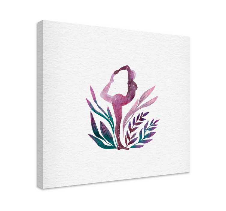 Dancer canvas with elegant ballet silhouette - TenStickers