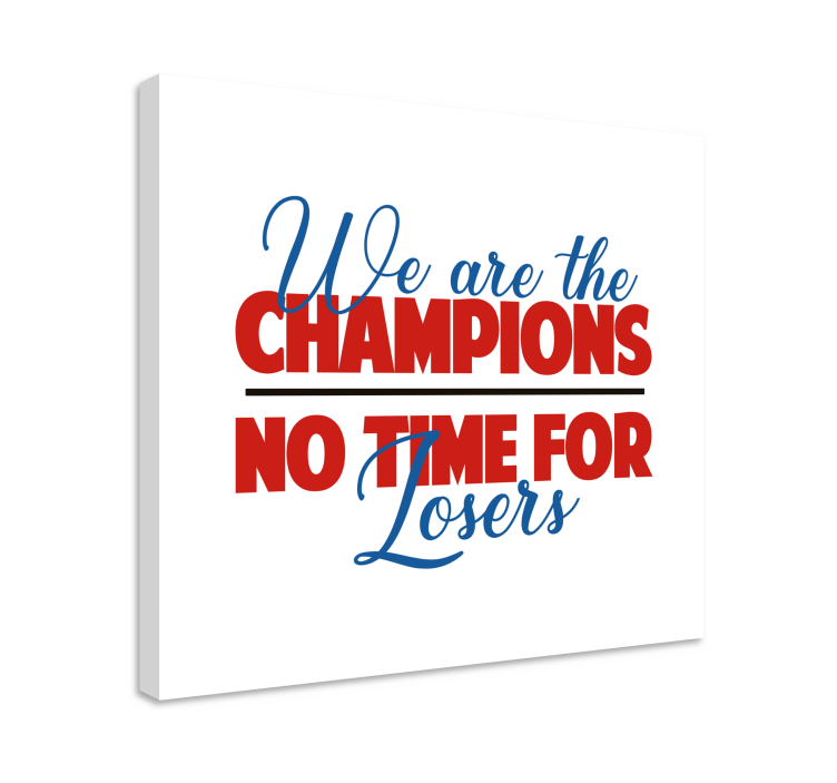 Quote canvas champion's rallying spirit - TenStickers
