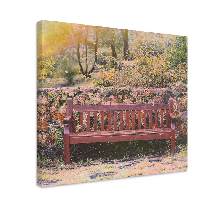 Landscape canvas serene garden view - TenStickers