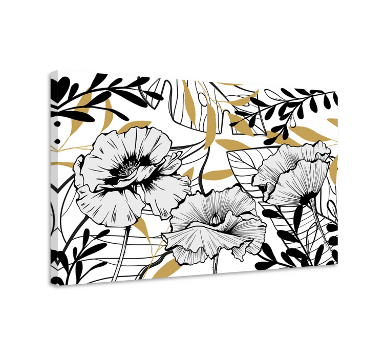 Flowers canvas graceful blossom arrangement - TenStickers
