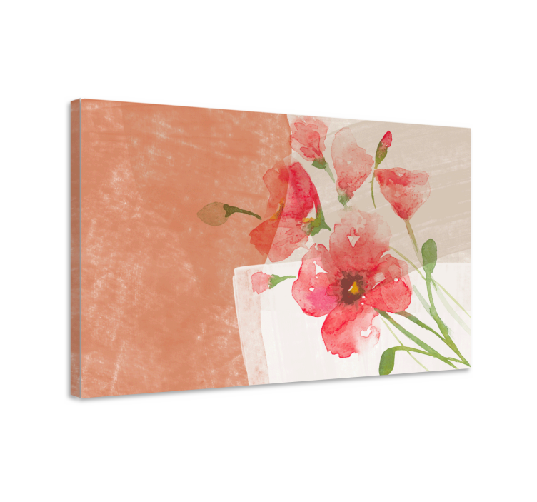 Flowers canvas soft blossom design - TenStickers