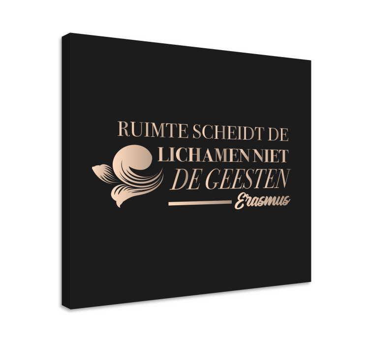 Quote canvas reflecting deep thoughts - TenStickers