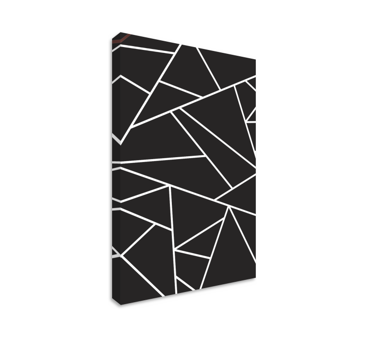 Geometric canvas abstract angular design - TenStickers