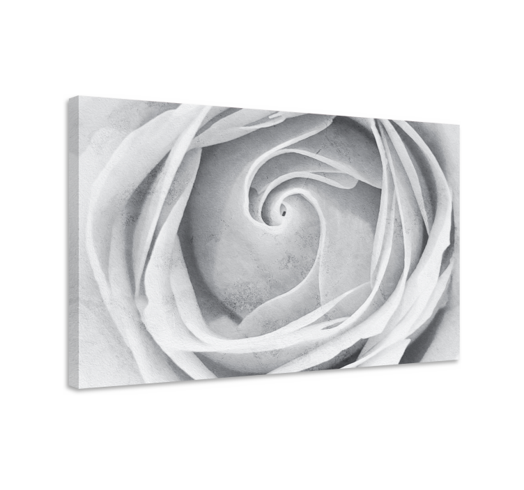 Flowers canvas elegant rose spiral artwork - TenStickers