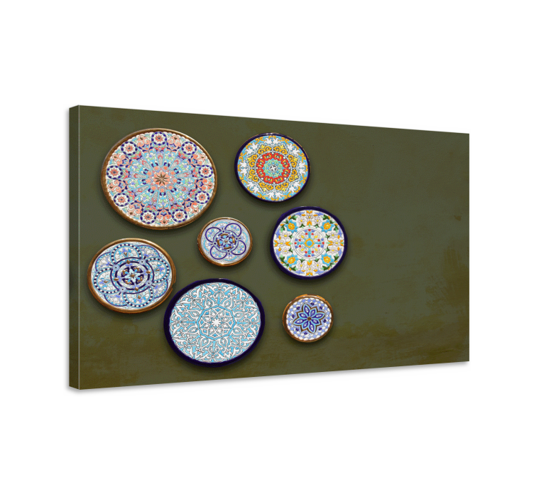 Plate Assembly Ornamental canvas print - TenStickers