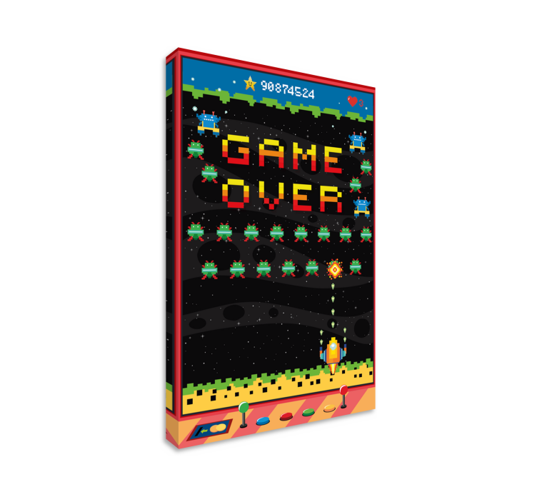 8 bits arcade screen video game canvas art - TenStickers