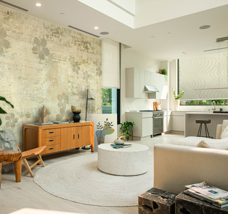 Vase with Foliage Flowers  canvas - TenStickers