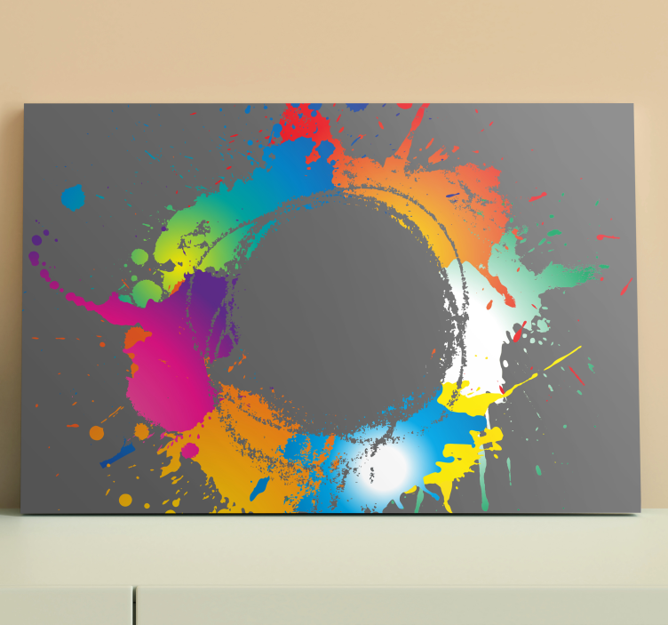 Abstract splash abstract canvas wall art - TenStickers