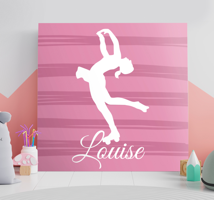 Ballet Dancer Silhouette dance canvas art - TenStickers