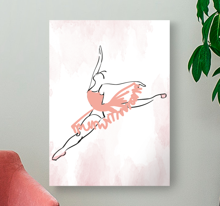 BALLET POSE IN MOTION dancer canvas - TenStickers