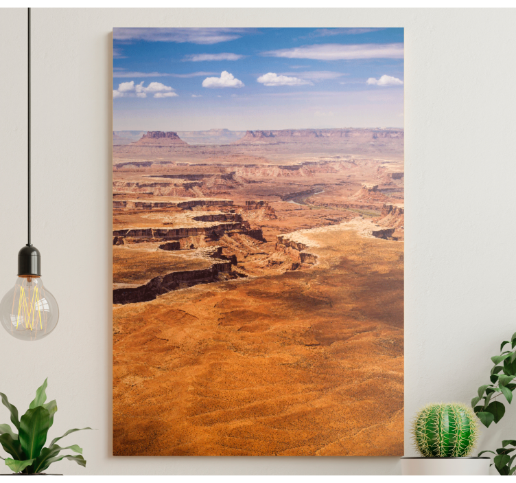 Desert canyon view landscape canvas - TenStickers
