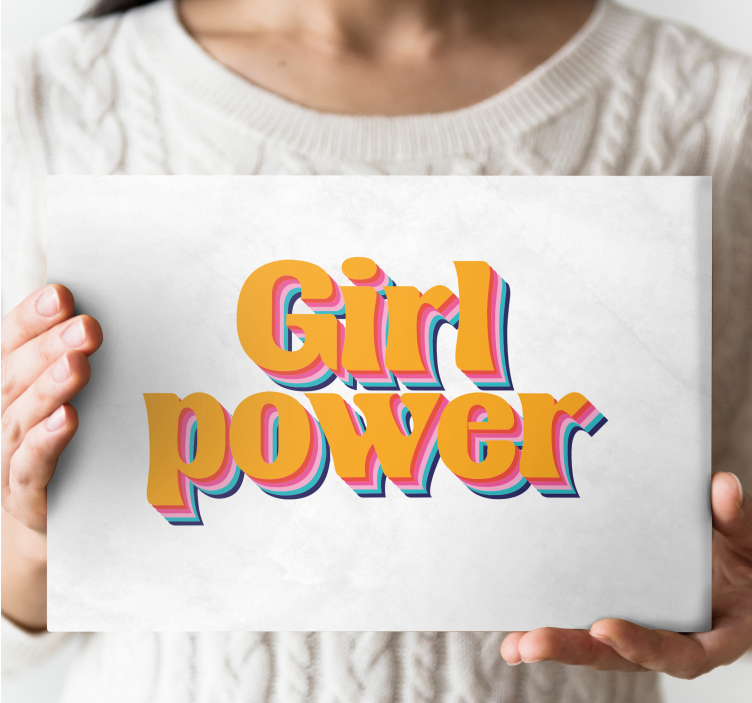 Empowering phrase quote canvas - TenStickers