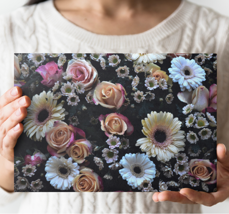 Flowers canvas beautiful floral display - TenStickers