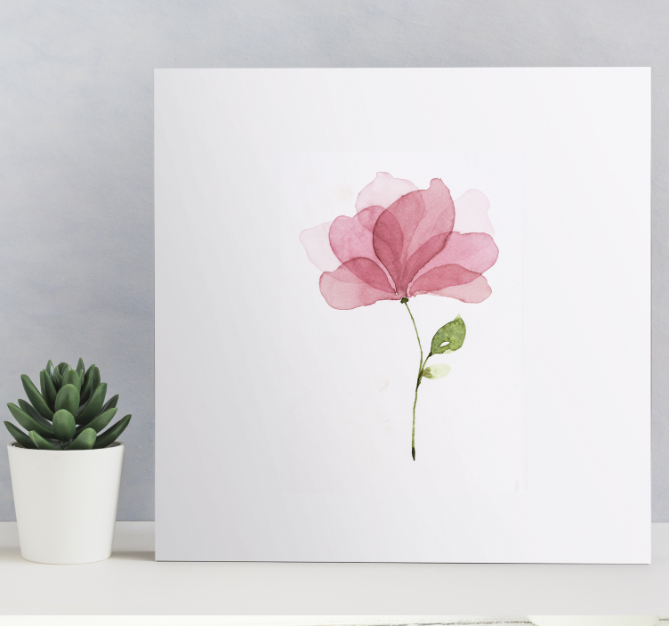 Flowers canvas delicate pink blossom - TenStickers