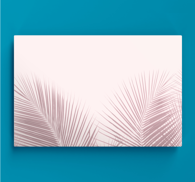 Flowers canvas elegant palm fronds - TenStickers