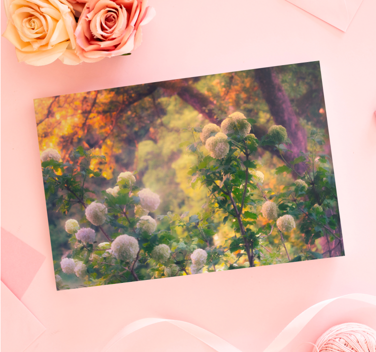 Flowers canvas floral meadow blooms - TenStickers